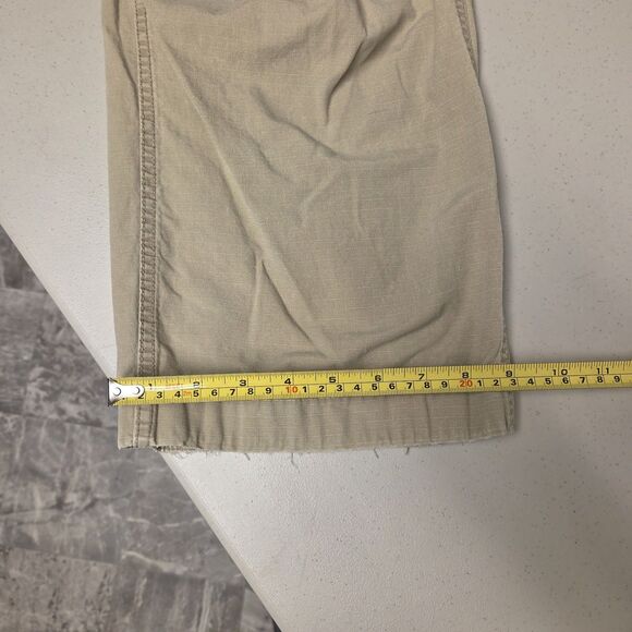 Polo Jeans Co. Ralph Lauren Men's Tan Cargo Pants Drawstring 33x32 Military - Picture 15 of 16